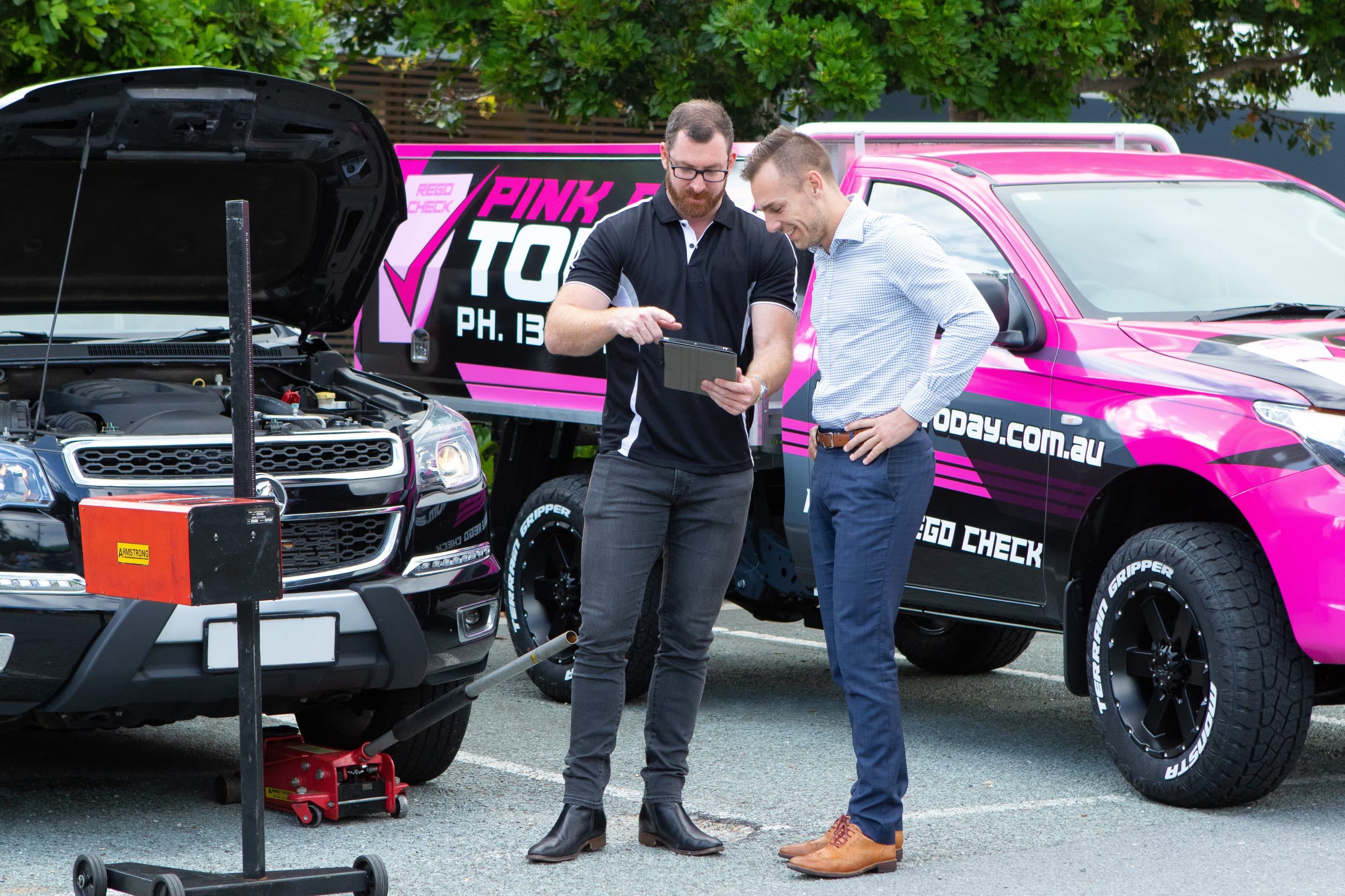 Pink slip mechanic inspection